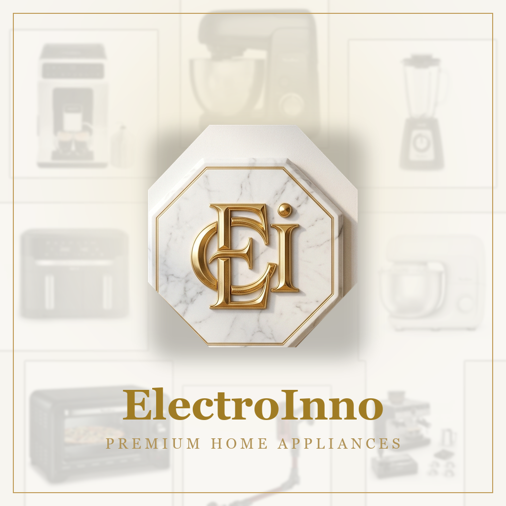 Emblème ElectroInno en marbre et or dans un intérieur raffiné